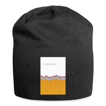 One in a Million Unique Statement Design - Jersey Beanie - black - Front