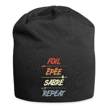 Foil Epee Sabre Repetition - Jersey Beanie - black - Front