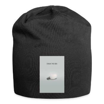 Crack The Idea Motivation Design minimaliste - Bonnet en jersey - noir - Devant