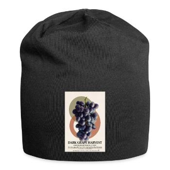 Dunkle Traubenernte - Jersey-Beanie - Schwarz - Vorne