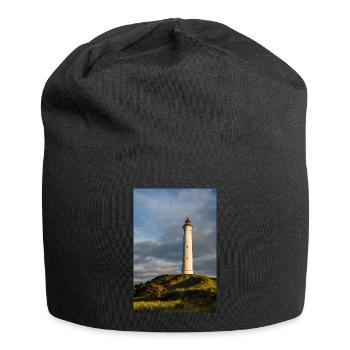 Phare de Lyngvig Fyr au Danemark - Bonnet en jersey - noir - Devant