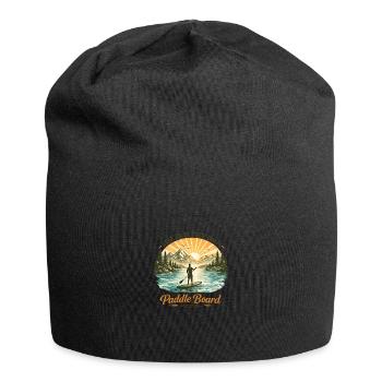 Life is Better on a Paddle Board – Vintage SUP  - Jersey-Beanie - Schwarz - Vorne