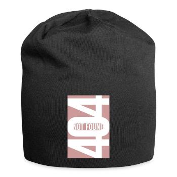 404 Not Found - Dusty Rose - Jersey-Beanie - Schwarz - Vorne