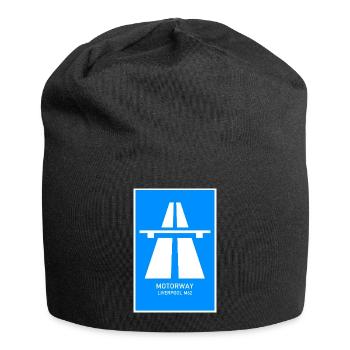 Motorway Liverpool M62 Vintage Poster - Jersey Beanie - black - Front