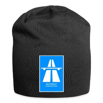 Motorway Manchester M62 Vintage Poster - Jersey Beanie - black - Front