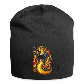 Cobra - Jersey-Beanie - Schwarz - Vorne