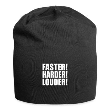 Faster Harder Louder - Bonnet en jersey - noir - Devant