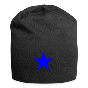 Star blue - Jersey Beanie - black - Front