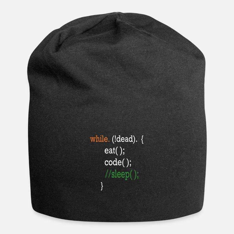 Programmierer Coding Shirt - Bonnet en jersey - noir