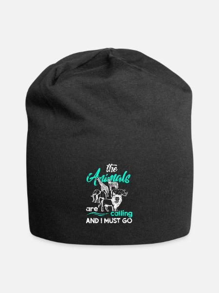 Safari - Jersey-Beanie - Schwarz
