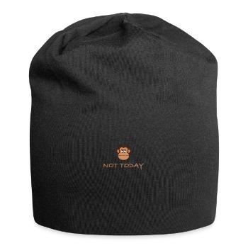 Not Today - Affen lieben es zu chillen und relaxen - Jersey-Beanie - Schwarz - Vorne