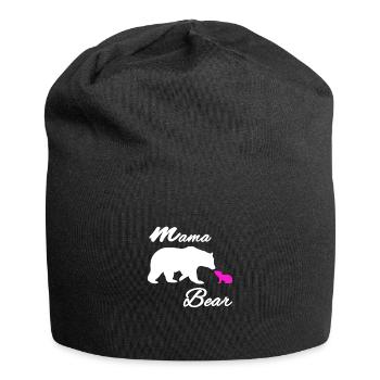 maman maman mère maman maman vintage hipster maman - Bonnet en jersey - noir - Devant