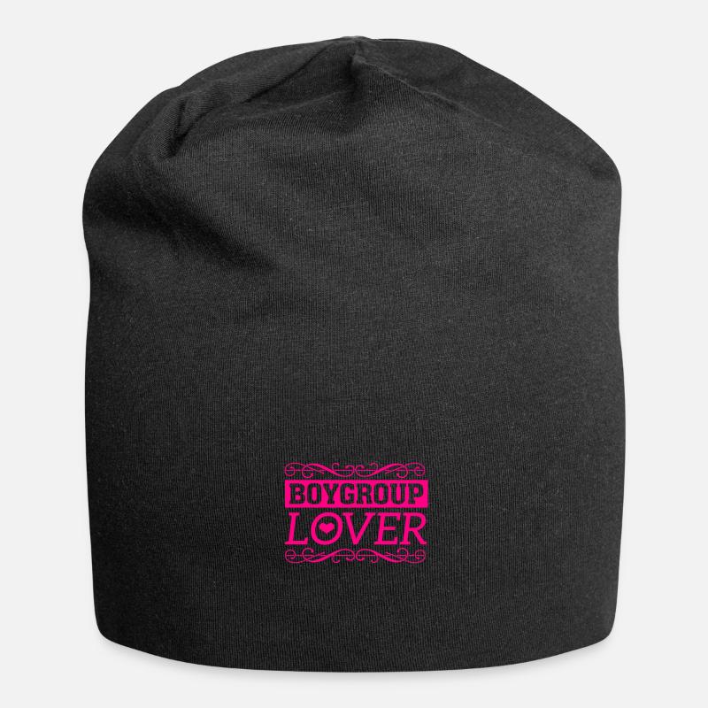 Boygroup Boy Band Fan Lover Groupie Geschenk - Jersey-Beanie - Schwarz