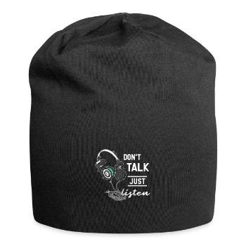 casque - Bonnet en jersey - noir - Devant