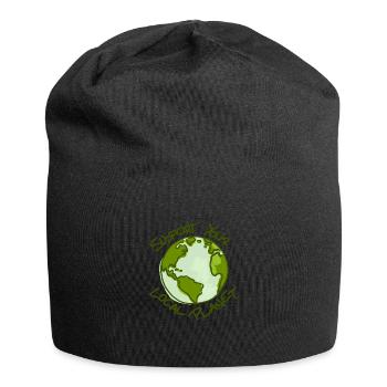 Support Your Local Planet protection du climat Chemise - Bonnet en jersey - noir - Devant