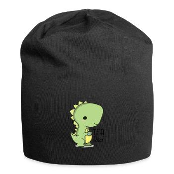 tea rex design - Jersey Beanie - black - Front