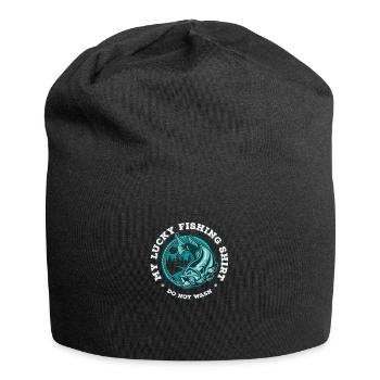 My Lucky Fishing Not Wash Sea River Hook Fish - Jersey Beanie - black - Front