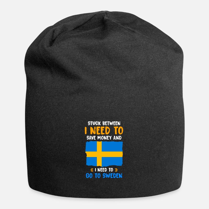 Sweden - Jersey Beanie - black