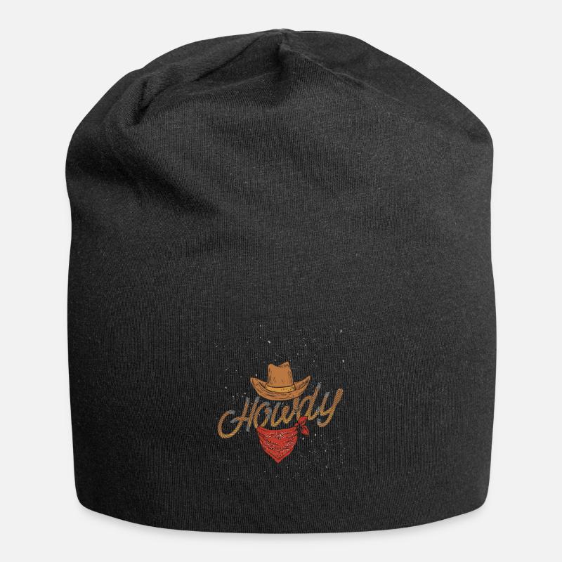 cowboy - Jersey Beanie - black