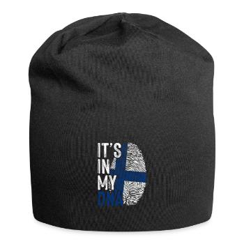 Finnland DNA - Jersey-Beanie - Schwarz - Vorne