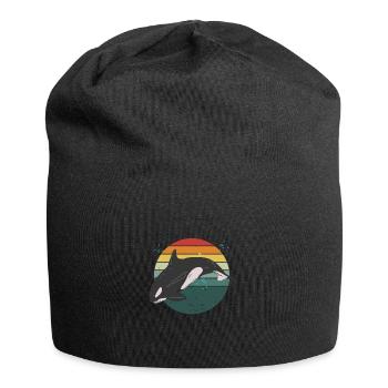 Retro Orca - Jersey-Beanie - Schwarz - Vorne