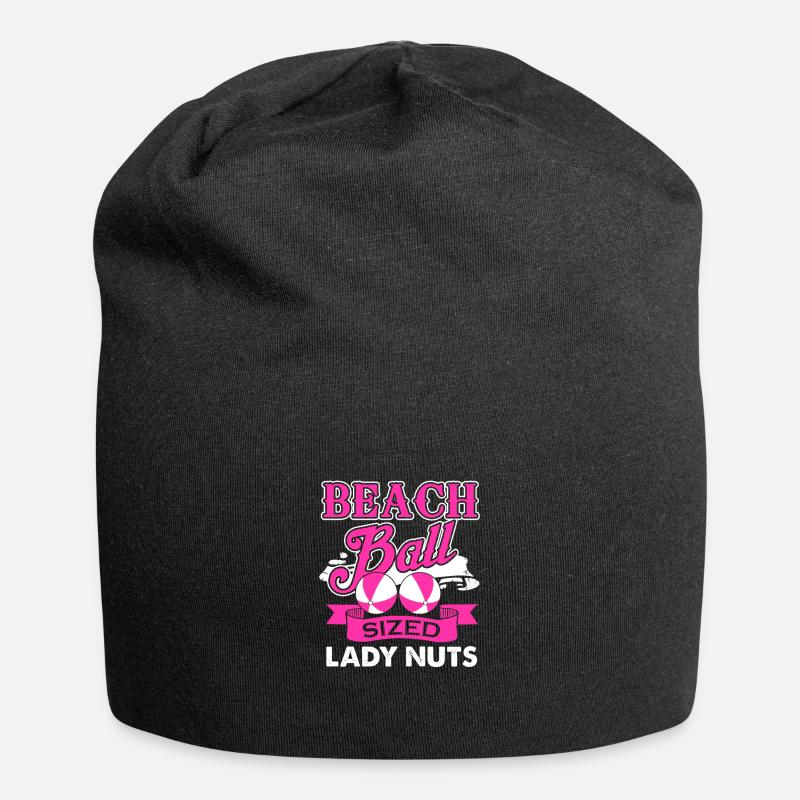 Beach Ball Sized Lady Nuts - Sommer Geschenkidee - Jersey-Beanie - Schwarz