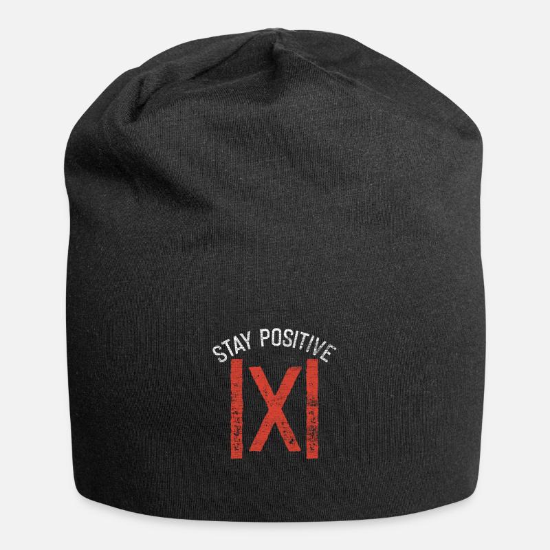 Mathe - Jersey-Beanie - Schwarz