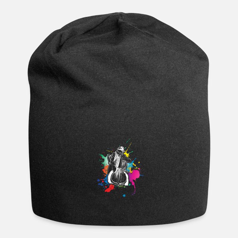 Cello - Jersey-Beanie - Schwarz