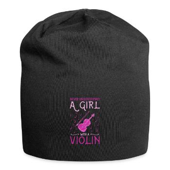 Violin girl - Jersey Beanie - black - Front