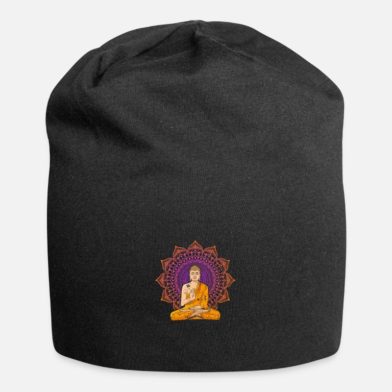 Thailand Buddha - Jersey-Beanie - Schwarz
