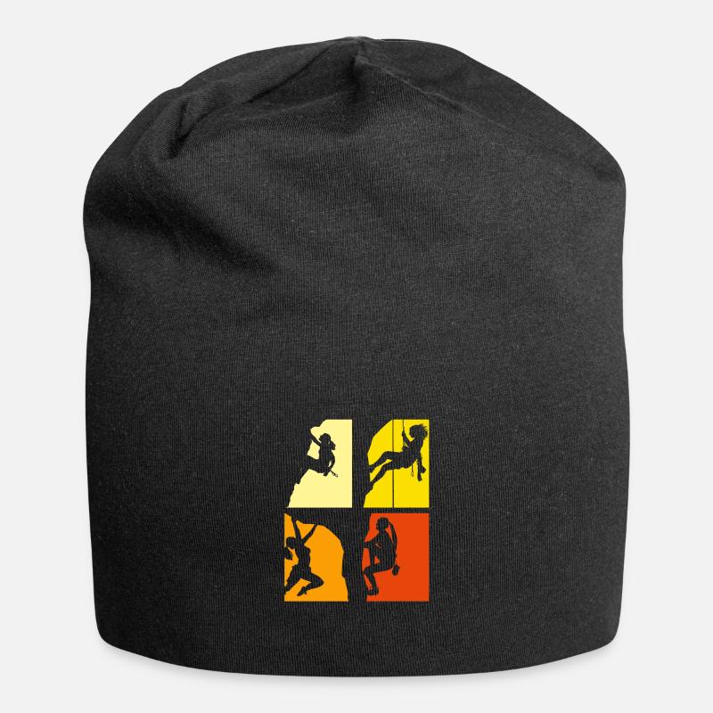 Klettern Kletterer - Jersey-Beanie - Schwarz