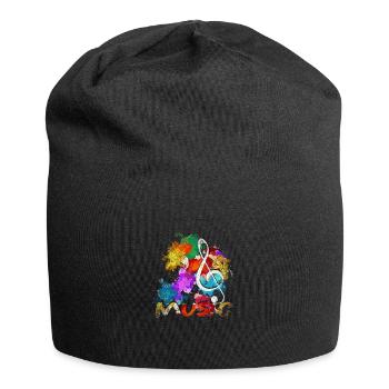 Clef musician music classical music - Jersey Beanie - black - Front