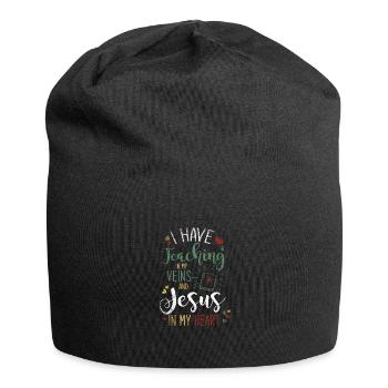 Croyant Jésus - Bonnet en jersey - noir - Devant