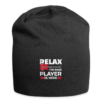 Relax der Bassist ist hier Bassist Geschenke für eine - Jersey-Beanie - Schwarz - Vorne