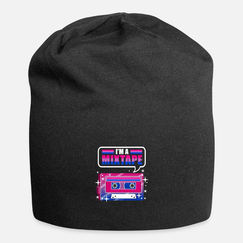 Im A Mixtape Bi Pride - Jersey-Beanie - Schwarz