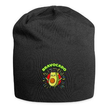 Amoureux de l'avocat Bravocado - Bonnet en jersey - noir - Devant