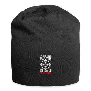 Funny Fart Zone Range Quote Gift - Jersey Beanie - black - Front
