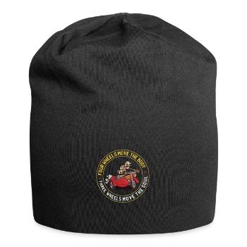 Beiwagen Motorradgespann Seitenwagen Gespann - Jersey-Beanie - Schwarz - Vorne