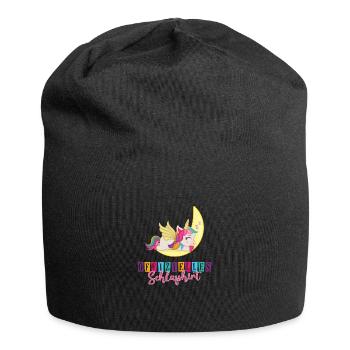 Offizielles Schlafshirt Kinder Einhorn Süß - Jersey-Beanie - Schwarz - Vorne