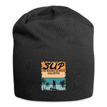 SUP like walking on water - SUP Girl - Jersey Beanie - black - Front