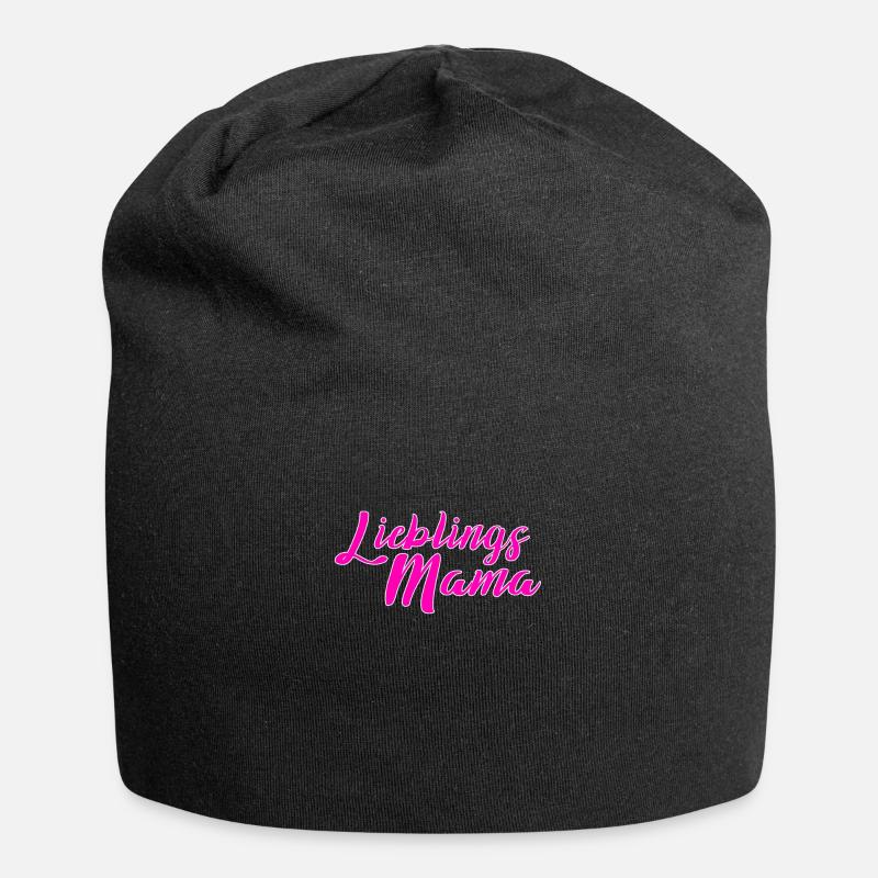 Lieblings Mama - Muttertag Mutter Tochter - Jersey-Beanie - Schwarz
