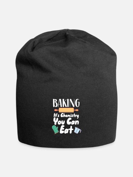 Backen - Chemie, die man essen kann - Jersey-Beanie - Schwarz