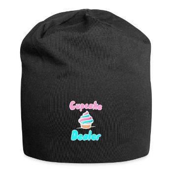 Cupcake-Händler - Jersey-Beanie - Schwarz - Vorne