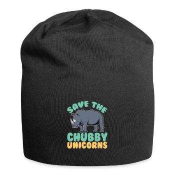 Save The Chubby Unicorns - Jersey Beanie - black - Front