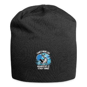 Aquarium Aquarists Fish Ornamental fish Aquaristics - Jersey Beanie - black - Front