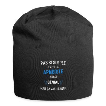 Fantastischer Apnoetaucher - Jersey-Beanie - Schwarz - Vorne