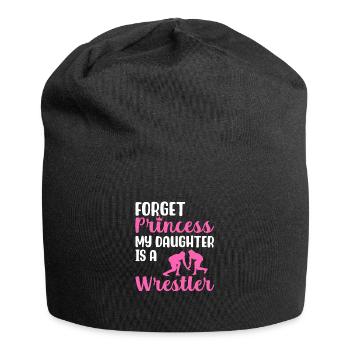 Vergiss die Prinzessin Meine Tochter ist eine Ring - Jersey-Beanie - Schwarz - Vorne