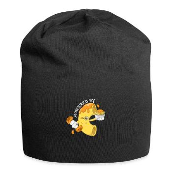 Mac & Cheese Angetrieben von - Jersey-Beanie - Schwarz - Vorne