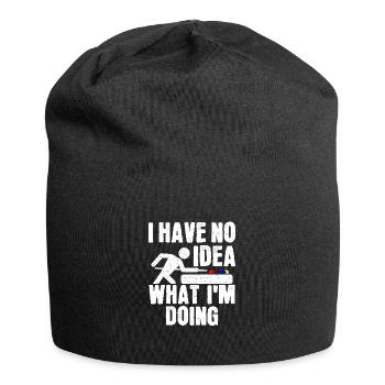 Ich habe keine Ahnung, was ich da tue - Jersey-Beanie - Schwarz - Vorne