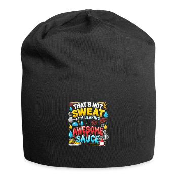Das ist kein Schweiß, das ist geile Soße, die ich - Jersey-Beanie - Schwarz - Vorne